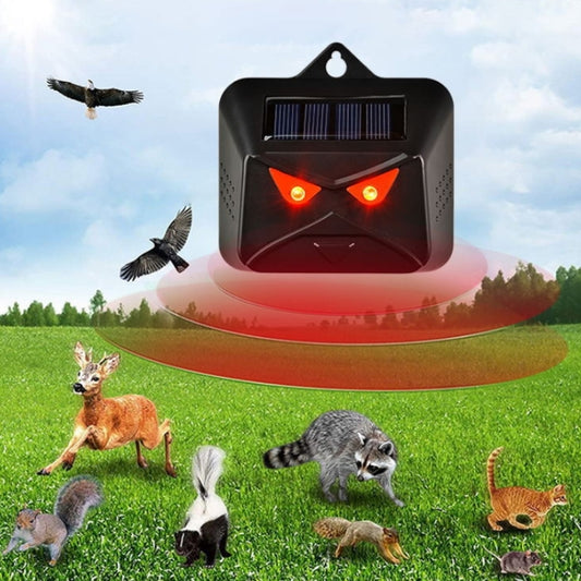 4pcs /Box Solar Animal Repeller Waterproof Animal Deterrent with Red LED Light by buy2fix