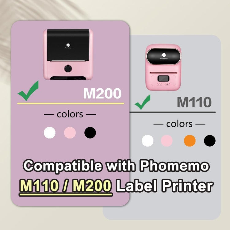 For Phomemo M110 / M200 100pcs /Roll 25x38mm Cable Self-Adhesive Thermal Labels(Red) - Printing Paper by Phomemo | Online Shopping UK | buy2fix