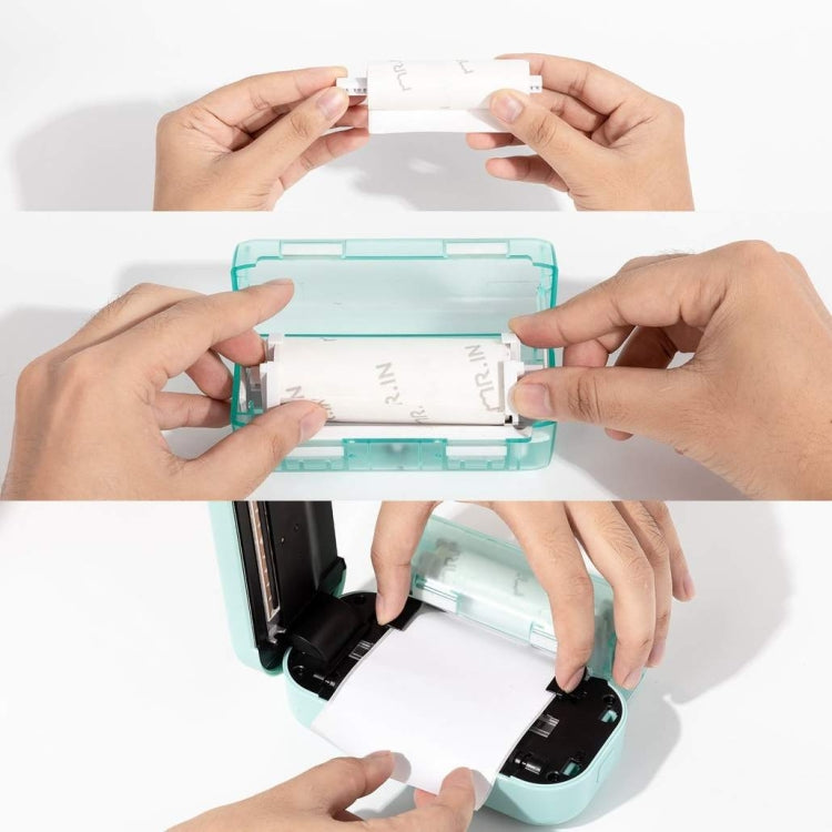 For Phomemo M03 Series 3rolls /Pack 80mmx3.5m 10 Years Thermal Self-adhesive Black on White Printing Paper by Phomemo