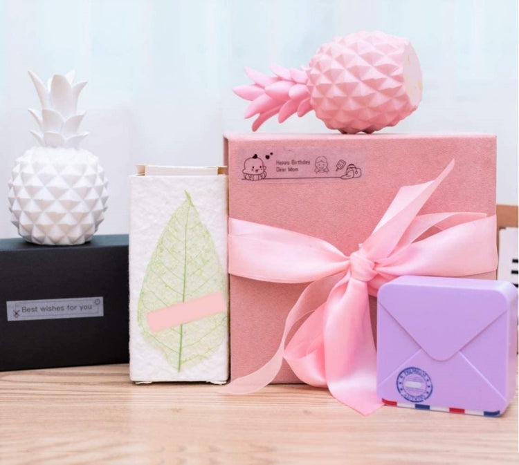 For Phomemo M02S / M02 Pro 9rolls /Pack 15mm Purple/Light Blue/Light Pink Bottom Self-adhesive Thermal Paper by Phomemo