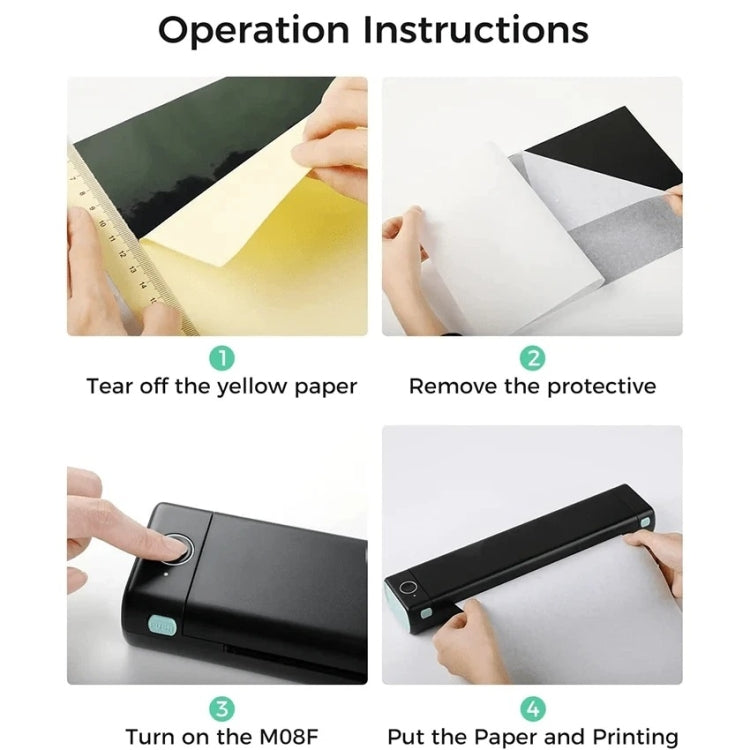 For Phomemo M08F / TP81 100sheets /Pack A4 Tattoo Transfer Paper Compatible For MR.IN Brother Pocket Jet / MT800 by buy2fix