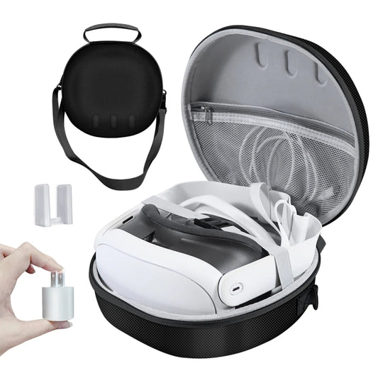 For Meta Quest 3 VR Glasses JYS Storage Bag Anti-Fall Anti-Scratch Carrying Bag(Grey) - VR Accessories by buy2fix | Online Shopping UK | buy2fix