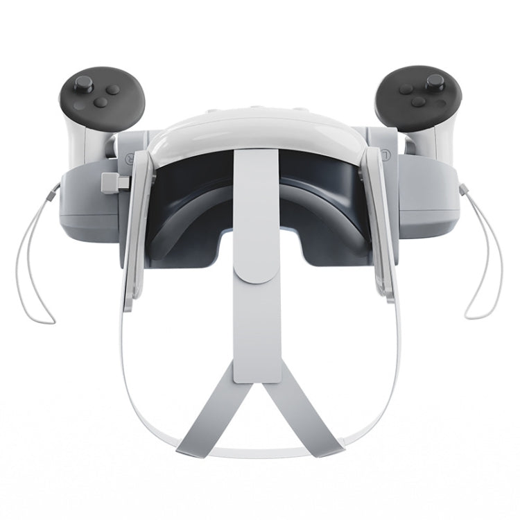 For Meta Quest 3 VR Helmet Charging Base Wall-mounted Fast Charging Rack With LED Indicator(Gray White) - VR Accessories by buy2fix | Online Shopping UK | buy2fix