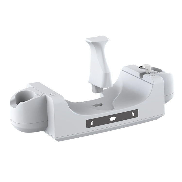 For Meta Quest 3 VR Helmet Charging Base Wall-mounted Fast Charging Rack With LED Indicator(Gray White) - VR Accessories by buy2fix | Online Shopping UK | buy2fix
