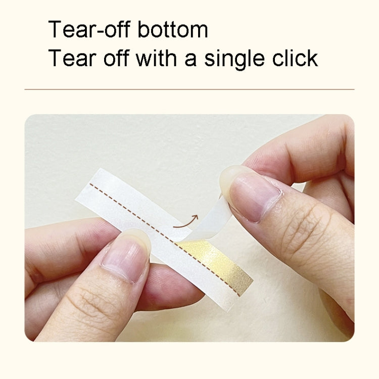 For Phomemo P12 / P12 Pro 12mm x 2m Thermal Transfer Label Ribbon(Gold Word On White) - Printing Paper by buy2fix | Online Shopping UK | buy2fix