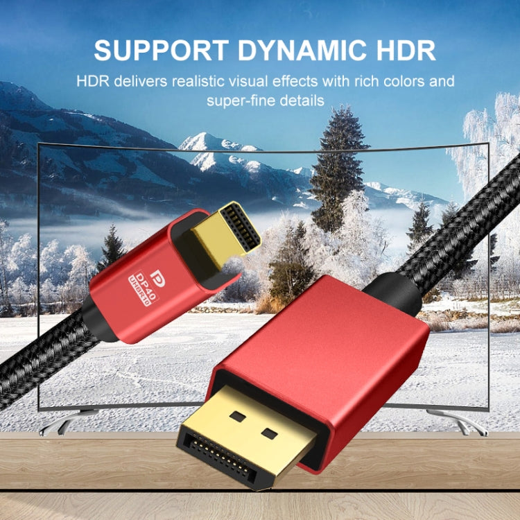 3m Version 2.1 Mini DP To DP Cable Monitor Computer Video Adapter Cable 30AWG OD6.3MM - by buy2fix | Online Shopping UK | buy2fix