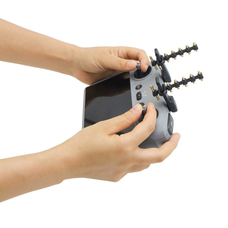 For DJI Air 3/Mini 4 Pro Drone RC 2 Remote Controller Yagi Antenna Signal Booster(Black) by buy2fix