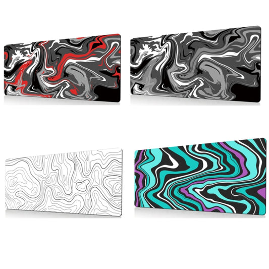 Large Abstract Mouse Pad Gamer Office Computer Desk Mat, Size: 300 x 600 x 2mm(Abstract Fluid 1) by buy2fix