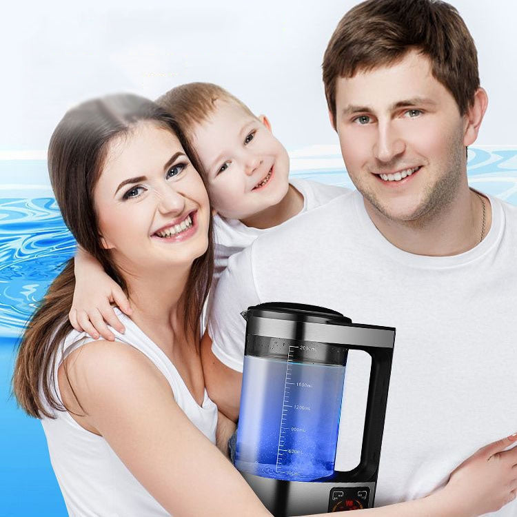 V8 2L Micro-electrolysis hydrogen-rich Water Machine Home Smart Cleaning Hydrogen-rich Kettle(US Plug) by buy2fix