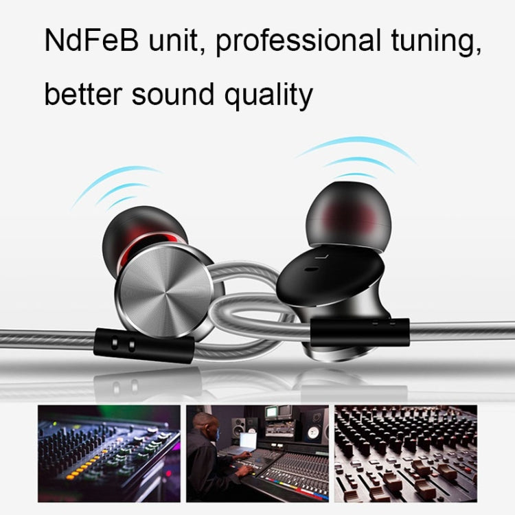 QKZ DM10 1.2m High-Quality In-Ear Metal Magnetic Sports Wired Earphones, Style: Type-C - Type-C Earphone by QKZ | Online Shopping UK | buy2fix