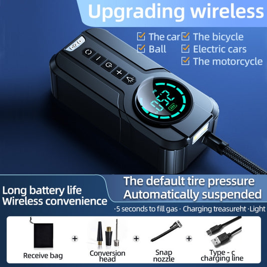 Car Wireless Inflatable Pump Electric Car Tyre 12V High Power Inflator(Upgrade) by buy2fix