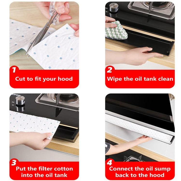 10pcs /Pack Disposable Oil Groove Suction Paper for Cooker Hoods, Spec: 10x90cm Thickened by buy2fix