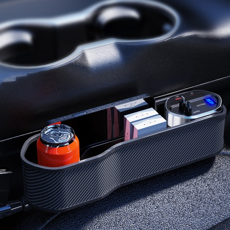 Digital Display Multifunctional Super Fast Charging Car Seat Gap Storage Box, Model: With Wireless Charging - Stowing Tidying by buy2fix | Online Shopping UK | buy2fix