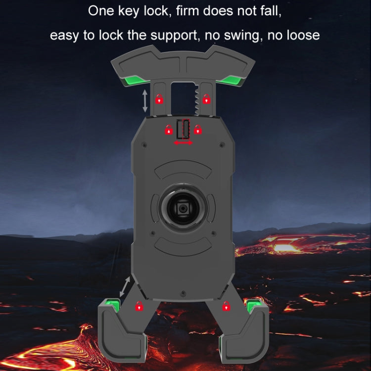 Shockproof Navigation Bracket for Motorcycle and Bicycle Mobile Phone, Random Color Delivery, Style: 2393P1 - Holder by buy2fix | Online Shopping UK | buy2fix