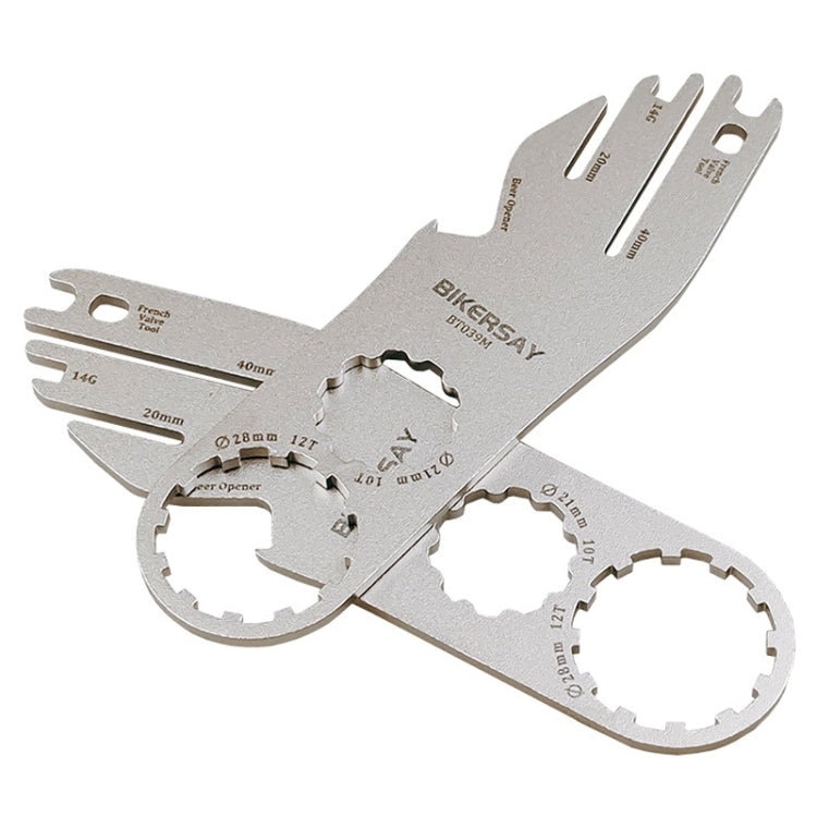 BIKERSAY BT039M 7 In 1 Bicycle Disc Brake Piece Correction Multifunction Wrench Repair Tools - Maintenance tools by BIKERSAY | Online Shopping UK | buy2fix