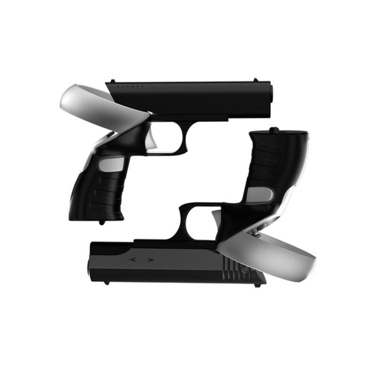 For Meta Quest 2 VR iplay Controller Shooting Game Grip(Black) - VR Accessories by buy2fix | Online Shopping UK | buy2fix