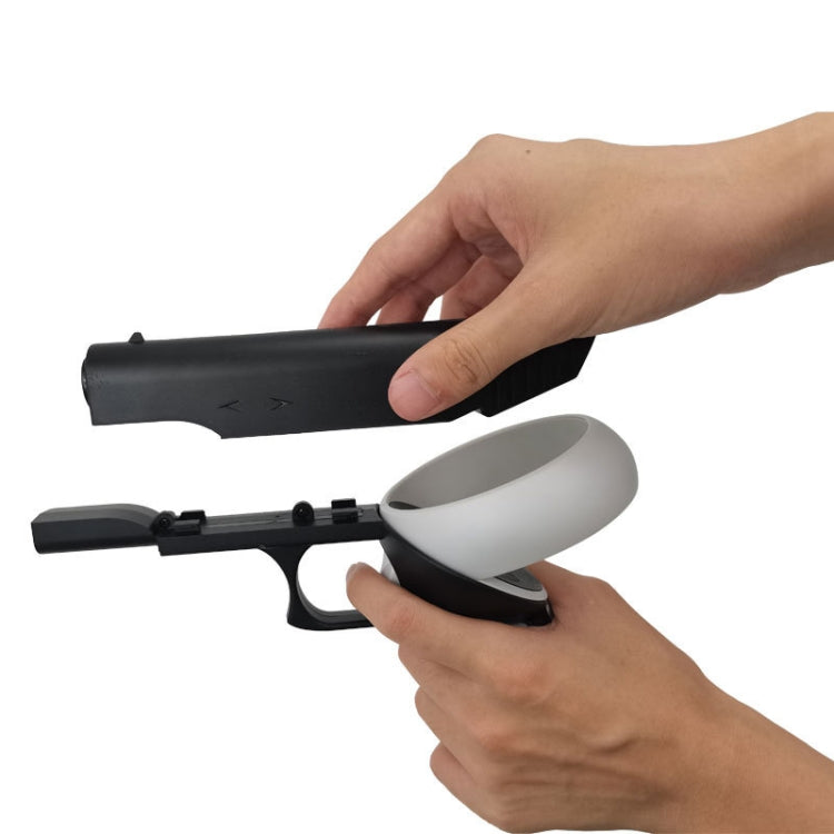 For Meta Quest 2 VR iplay Controller Shooting Game Grip(Black) - VR Accessories by buy2fix | Online Shopping UK | buy2fix