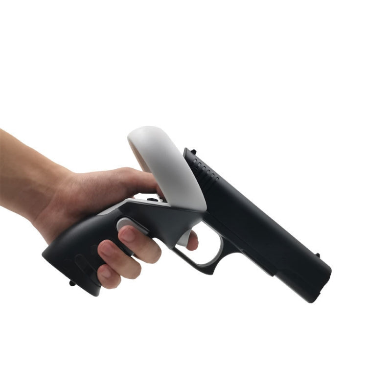 For Meta Quest 2 VR iplay Controller Shooting Game Grip(Black) - VR Accessories by buy2fix | Online Shopping UK | buy2fix