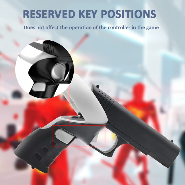 For Meta Quest 2 VR iplay Controller Shooting Game Grip(Black) - VR Accessories by buy2fix | Online Shopping UK | buy2fix