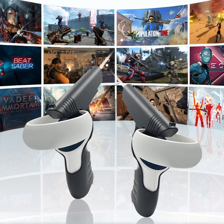 For Meta Quest 2 VR iplay Controller Shooting Game Grip(Black) - VR Accessories by buy2fix | Online Shopping UK | buy2fix