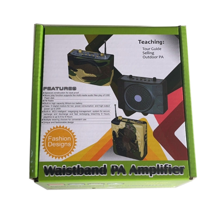 25W Bluetooth Voice Amplifier Bird Hunting Speaker Supports USB/TF/FM 1000m Remote Control US Plug(Camouflage) by buy2fix
