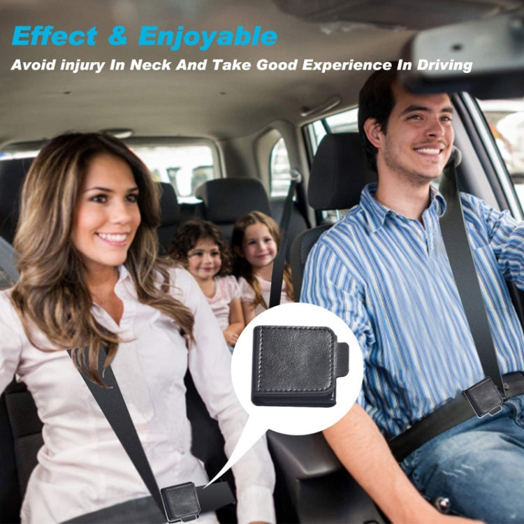 1pair Child and Adult Car Seat Belt Anti-strangle Adjuster(Black) by buy2fix