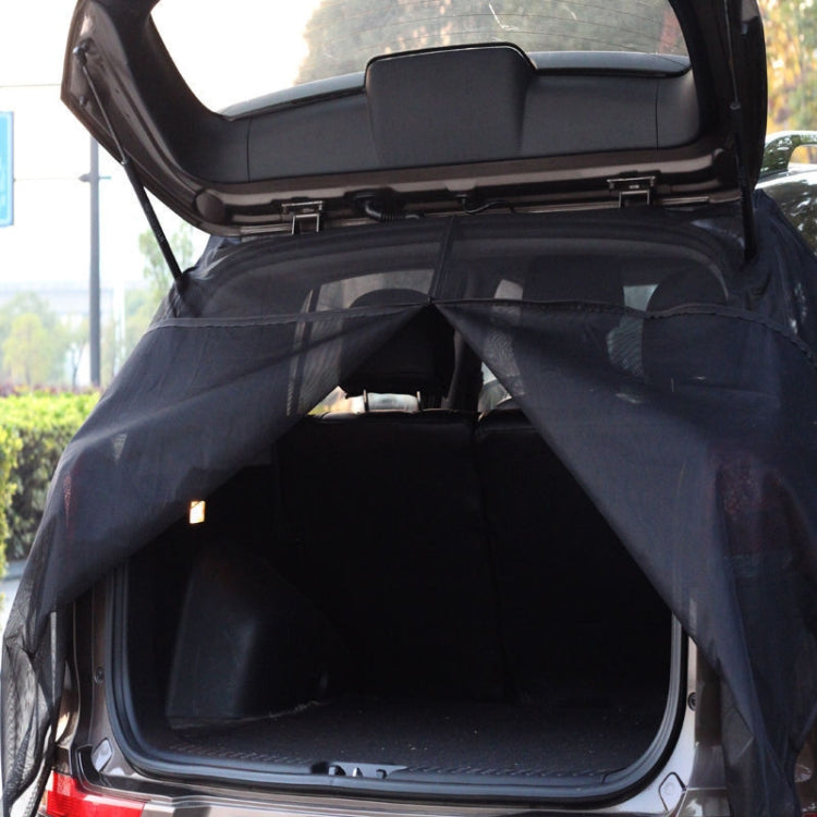 S 144 x 150cm Car Tailgate Anti-Mosquito And Insect Screens Trunk Magnetic Sunscreen Mosquito Net by buy2fix
