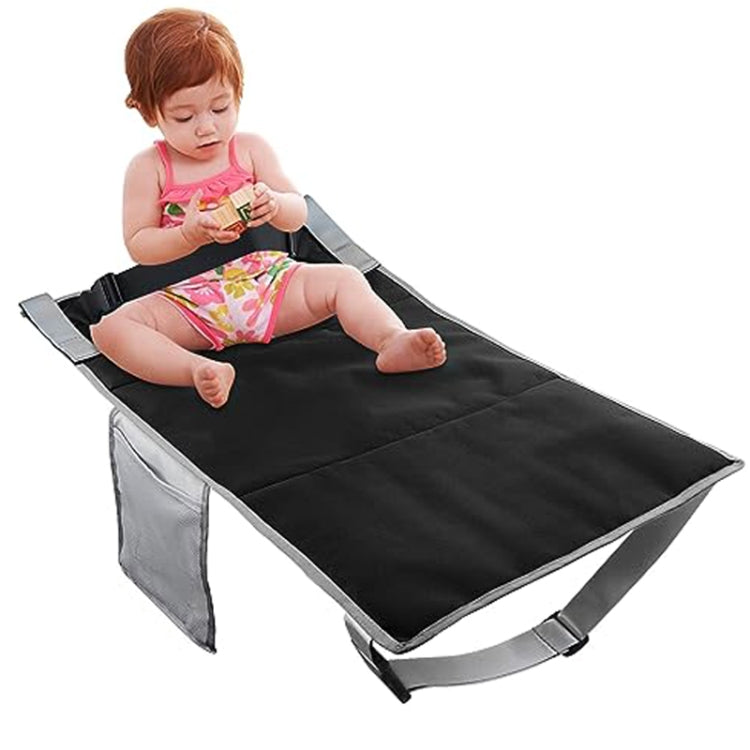 79 x 44cm Kids Airplane Seat Extender Portable Travel Seat Cushion(Black) - Seat Accessories by buy2fix | Online Shopping UK | buy2fix