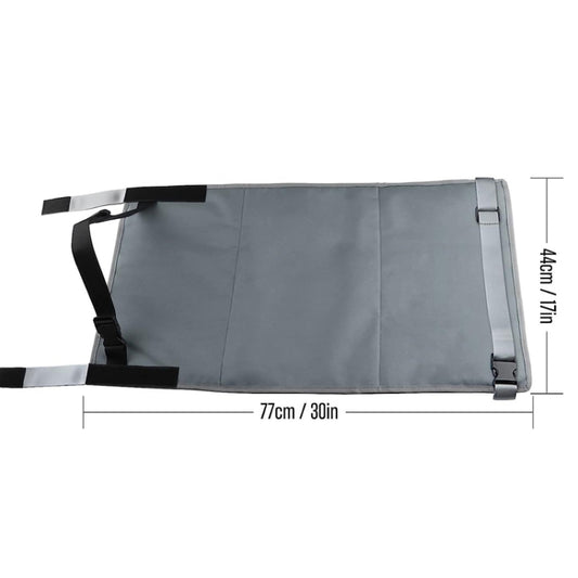 79 x 44cm Kids Airplane Seat Extender Portable Travel Seat Cushion(Black) by buy2fix