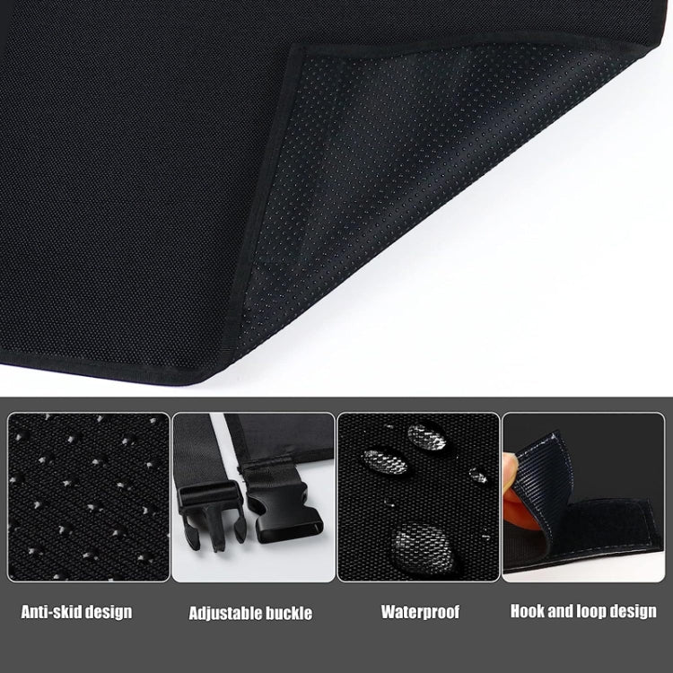 79 x 44cm Kids Airplane Seat Extender Portable Travel Seat Cushion(Black) - Seat Accessories by buy2fix | Online Shopping UK | buy2fix