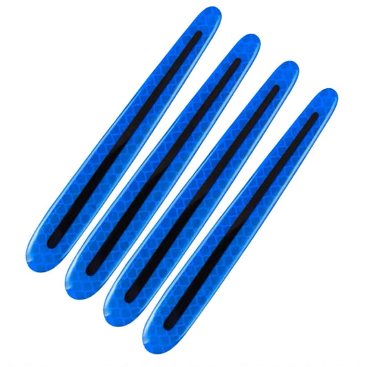 8pcs/set Car Door Handle Rearview Mirror Safety Warning Protective Reflective Sticker, Color: Blue by buy2fix
