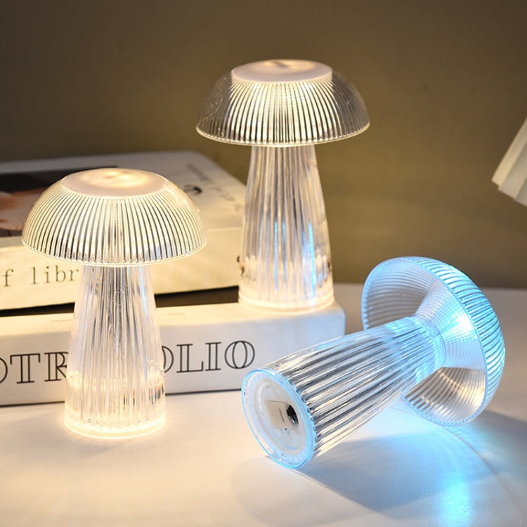 Mushroom Ambient Light Electronic Jellyfish Table Lamp Bedside Night Light 9.4 x 13.7cm(Warm White) - Night Lights by buy2fix | Online Shopping UK | buy2fix