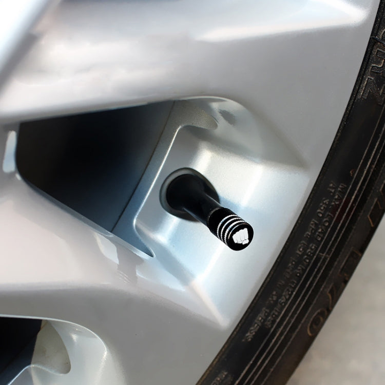 Laser Power Gesture Motivational Fist Car Tire Valve Cap, Specification: Gray by buy2fix