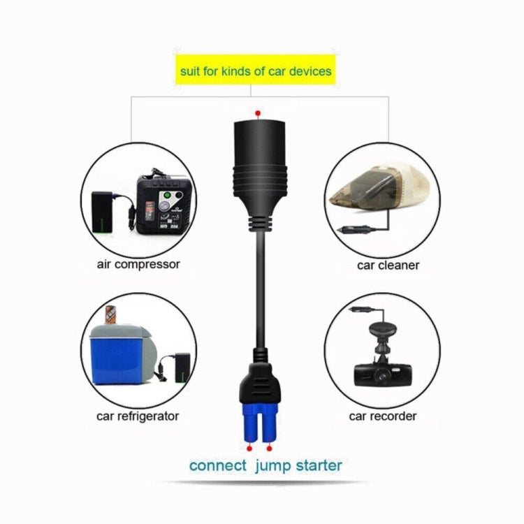 Car Emergency Startup Power Supply Multifunctional EC5 Head DC Rotor Public Cigaretteer Mother Seat by buy2fix