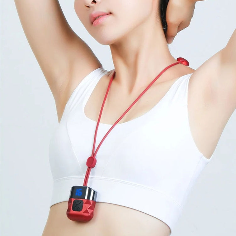 Mini Hanging Neck EMS Pulse Cervical Massager Shoulder and Neck Physiotherapy Instrument(Red) - Massage & Relaxation by buy2fix | Online Shopping UK | buy2fix