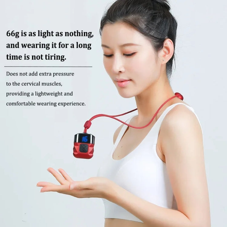 Mini Hanging Neck EMS Pulse Cervical Massager Shoulder and Neck Physiotherapy Instrument(Red) - Massage & Relaxation by buy2fix | Online Shopping UK | buy2fix