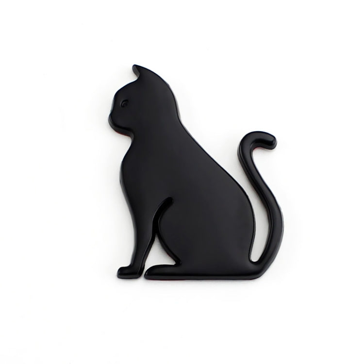 3D Cute Car Decoration Body Scratch Blocking Sticker, Color: Black Cat - 3D Metal Sticker by buy2fix | Online Shopping UK | buy2fix