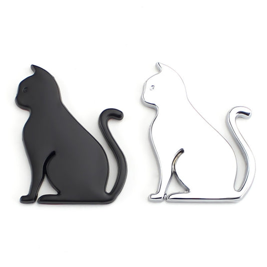 3D Cute Car Decoration Body Scratch Blocking Sticker, Color: Black Cat - 3D Metal Sticker by buy2fix | Online Shopping UK | buy2fix