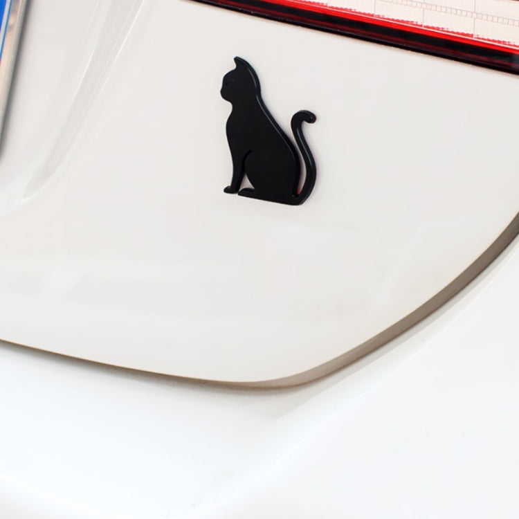 3D Cute Car Decoration Body Scratch Blocking Sticker, Color: Black Cat - 3D Metal Sticker by buy2fix | Online Shopping UK | buy2fix