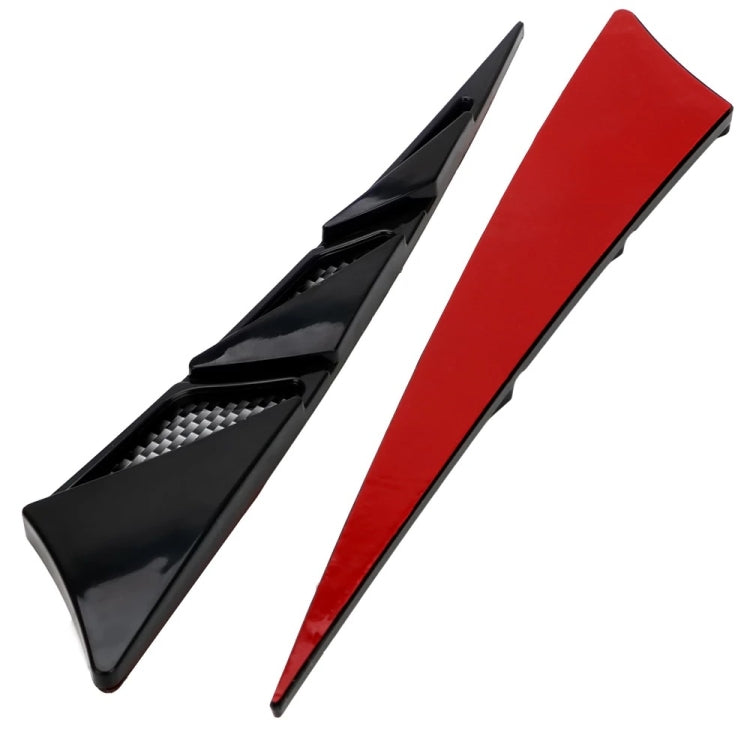 1pair Car Modified Side Air Vent Shark Gill Spoiler Fender(Black) by buy2fix