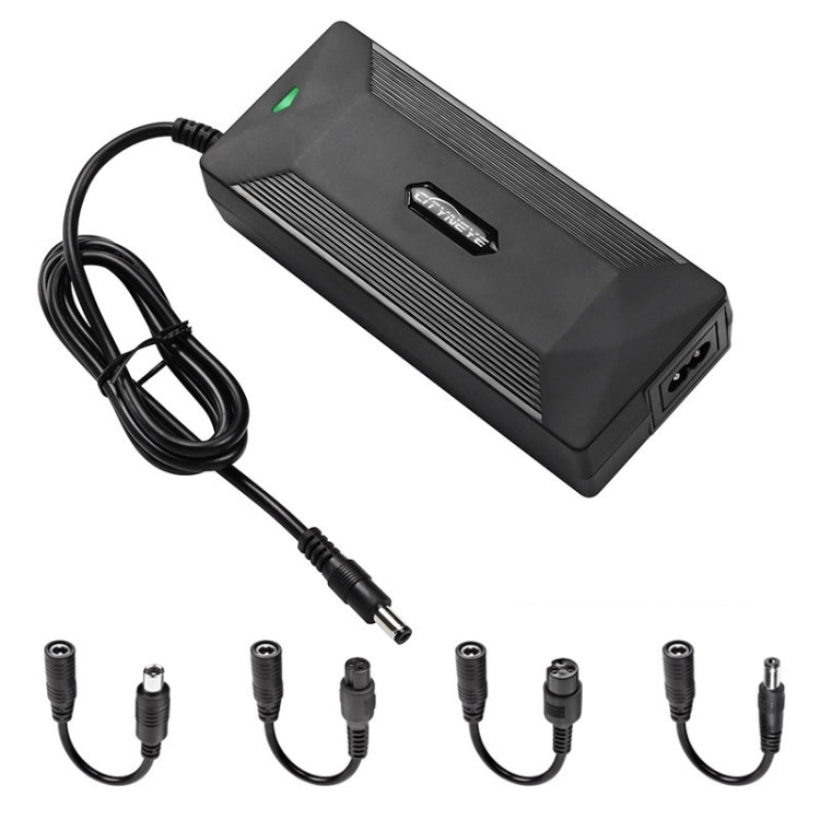 42V 2A Electric Bike Scooter Lithium Battery Charger With 4 Adapter Line UK Plug - Accessories & Parts by buy2fix | Online Shopping UK | buy2fix