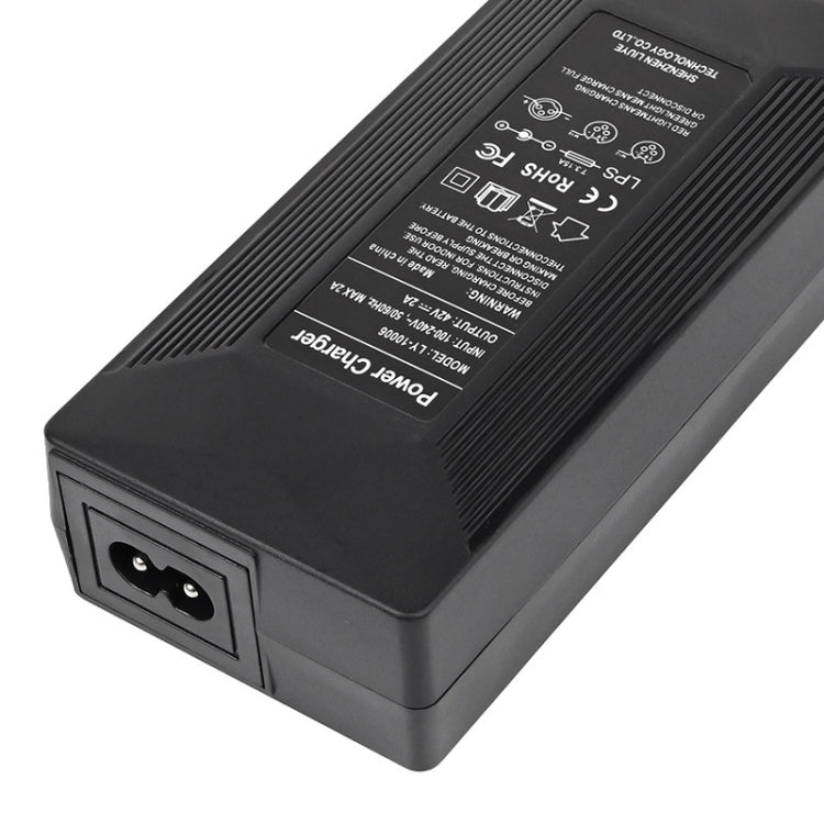 42V 2A Electric Bike Scooter Lithium Battery Charger With 4 Adapter Line UK Plug - Accessories & Parts by buy2fix | Online Shopping UK | buy2fix