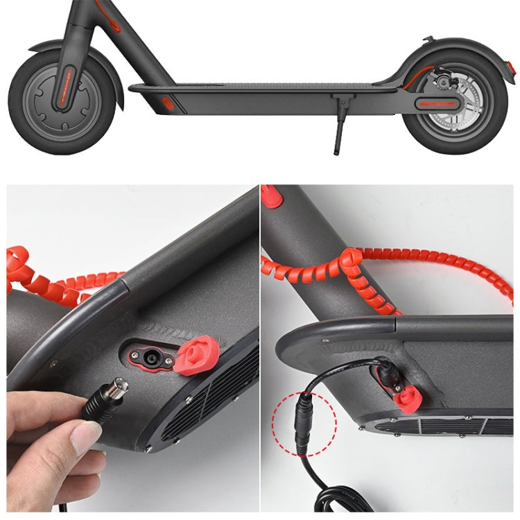 42V 2A Electric Bike Scooter Lithium Battery Charger With 4 Adapter Line UK Plug - Accessories & Parts by buy2fix | Online Shopping UK | buy2fix