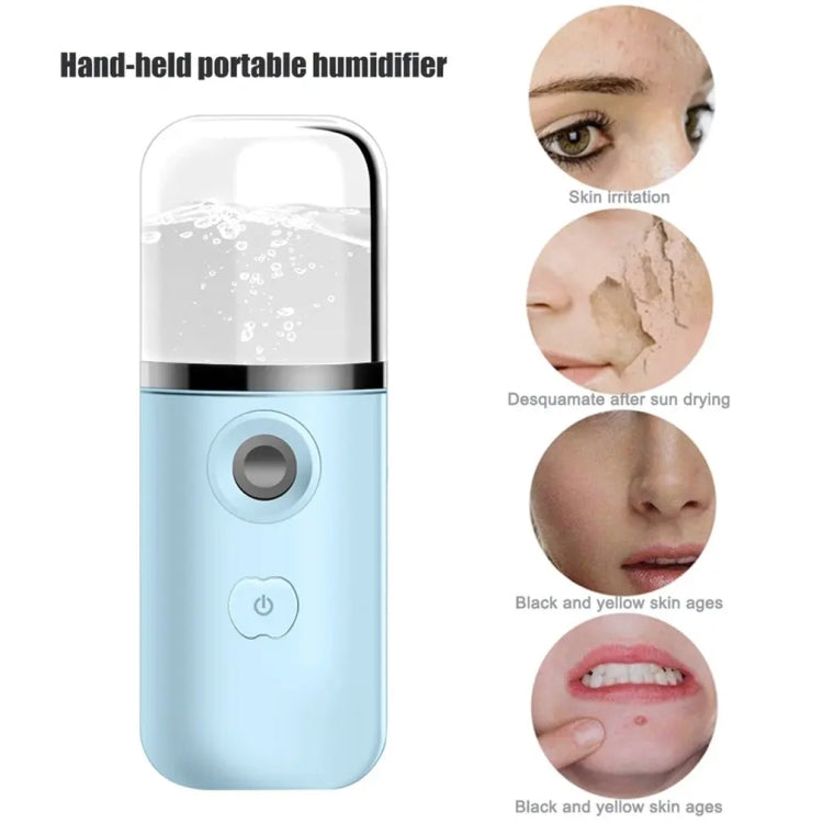 30ml Handheld Alcohol Disinfectant Instrument USB Interface Hydration Meter Humidifier, Color: Blue - Beauty Instrument by buy2fix | Online Shopping UK | buy2fix
