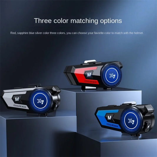 X7 Motorcycle Helmet Bluetooth Headset Riding Navigation Listening Song Soft Hard Wheat(Silver) - Motorcycle Walkie Talkie by buy2fix | Online Shopping UK | buy2fix