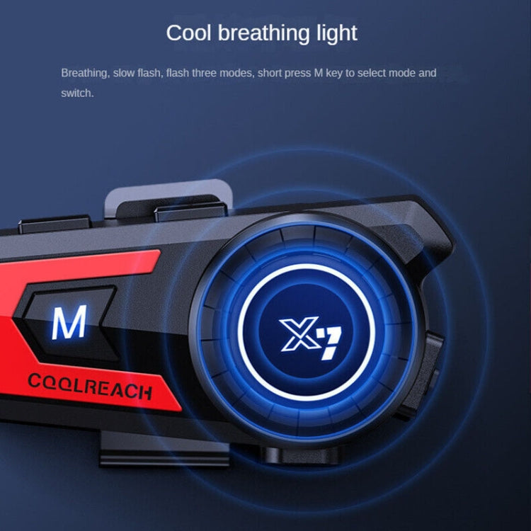X7 Motorcycle Helmet Bluetooth Headset Riding Navigation Listening Song Soft Hard Wheat(Red) - Motorcycle Walkie Talkie by buy2fix | Online Shopping UK | buy2fix