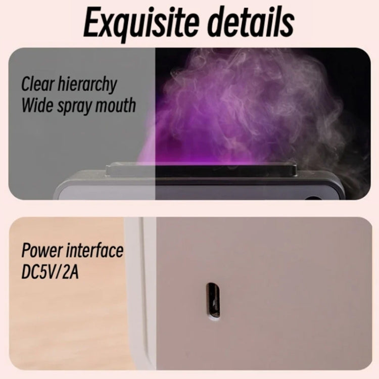 200ml Fireplace Flame Aromatherapy Air Humidifier USB Colorful Night Light Essential Oil Diffuser(Black) - Air Purifiers & Accessories by buy2fix | Online Shopping UK | buy2fix