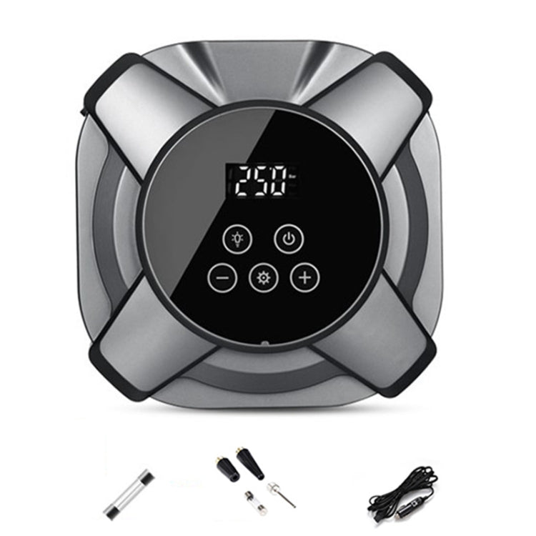 30 Cylinders Car Intelligent Digital Display Inflator Pump Portable Car Tire Pneumatic Engine(Silver) - Inflatable Pump by buy2fix | Online Shopping UK | buy2fix