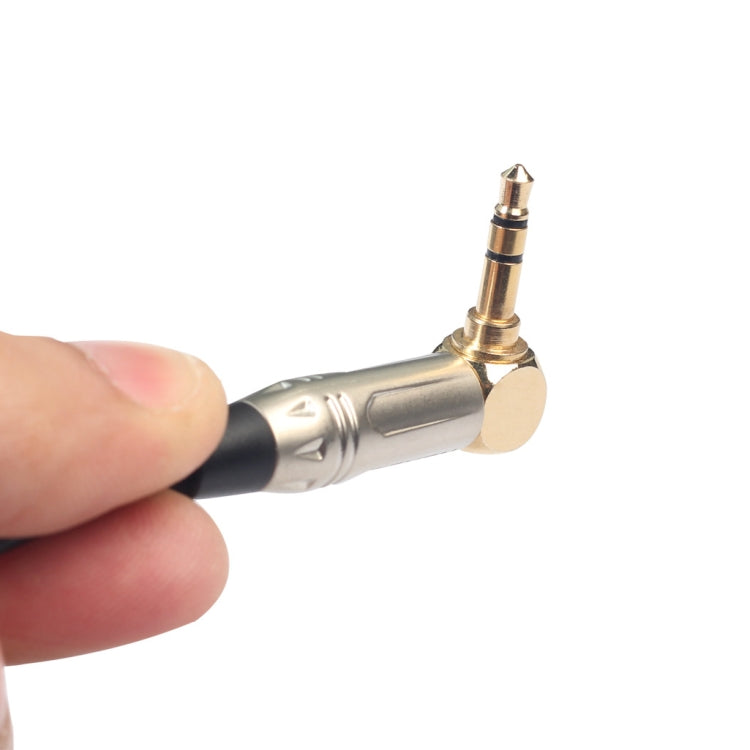 0.3m 90 Degree 3.5mm Stereo TRS Male to XLR 3Pin Male Audio Cable(Black) - Microphone Audio Cable & Connector by buy2fix | Online Shopping UK | buy2fix