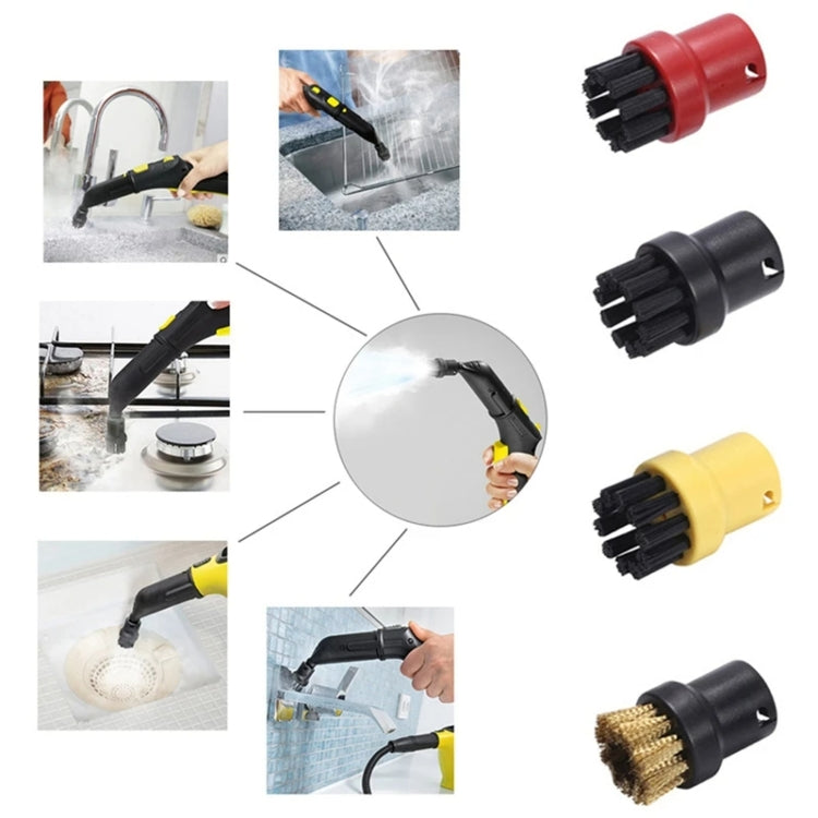 Steam Brush Heads Steamer Accessories For Karcher SC1 / SC2 / SC3 / SC4 / SC5, Style: Copper Brush by buy2fix